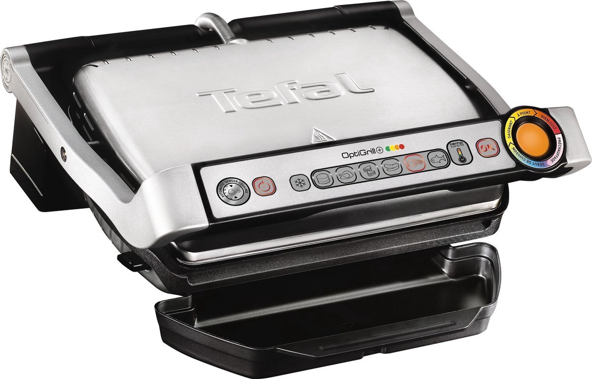 Contactgrill Tosti IJzer Panini Grill Anti Aanbaklaag 2000W Titanium