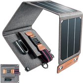 Velox Solar charger - Solar panel - Solar oplader - Solar charger zonnepaneel - Solar charger powerbank - Grijs