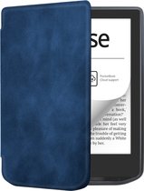 Case2go - E-reader Hoes geschikt voor PocketBook Verse / Pro - Sleepcover - Auto/Wake functie - Magnetische sluiting - Donker Blauw