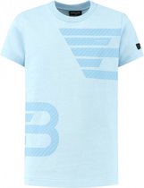 Ballin Amsterdam - Jongens Regular fit T-shirts Crewneck SS - Lt Blue - Maat 16
