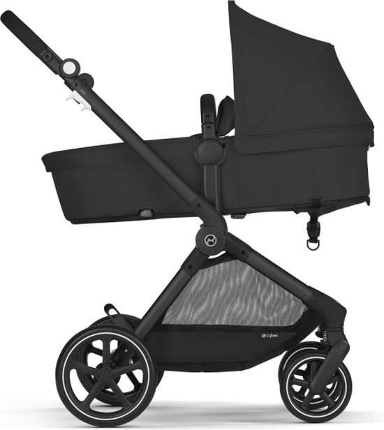 Cybex Kinderwagen Eos Basic BLK Moon Black Incl. Aton B2 i-Size & Adapter van Cybex — afbeelding 2