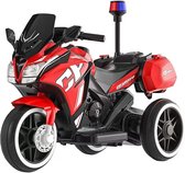 Elektrische kindermotor - Accuvoertuigen - Kindermotor - Politie motor - 6v - 18 maanden tot 6 jaar - Rood