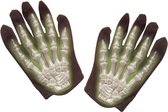 WIDMANN - Fosforscerende skelet handschoenen voor kinderen Halloween accessoire