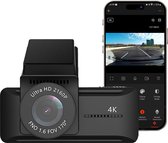 VCTparts Dashcam 4K 2160P Wifi & GPS Auto Video Recorder met Scherm Zwart