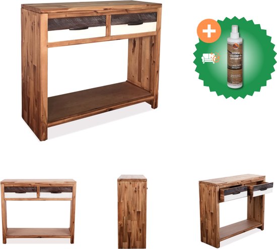 Consoletafel Artisan Eiken 145 x 22,5 x 75 cm Bewerkt hout