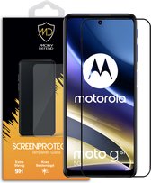 Motorola Moto G51 Screenprotector - MobyDefend Gehard Glas Screensaver - Zwarte Randen - Glasplaatje Geschikt Voor Motorola Moto G51