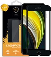 2-Pack Apple iPhone SE (2020-2022) - iPhone 8 - iPhone 7 Screenprotectors - MobyDefend Screensavers Met Zwarte Randen - Gehard Glas - Glasplaatjes Geschikt Voor Apple iPhone SE (2020-2022) - iPhone 8 - iPhone 7