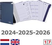 Kalpa 6407-24-25-26 A5 Agenda recharge semaine NL EN + dossier de rangement 2024-25-26