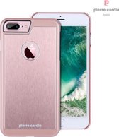 Roze hoesje van Pierre Cardin - Backcover - Stijlvol - Leer - iPhone 7-8 Plus - Luxe cover