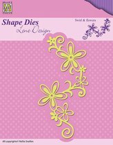 Shape Dies - Lene Design - Nellie Swirl & flowers