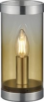 LED Tafellamp - Tafelverlichting - Trion Culo - E14 Fitting - Rond - Amber - Aluminium - BES LED