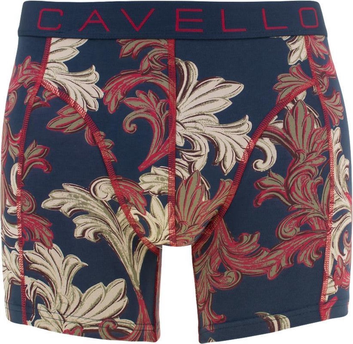 Cavello - Heren - 2-Pack Boxershorts Floral - Blauw - M
