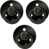 BIBS Fopspeen - Maat 2 (6-18 maanden) - 3 stuks - Black