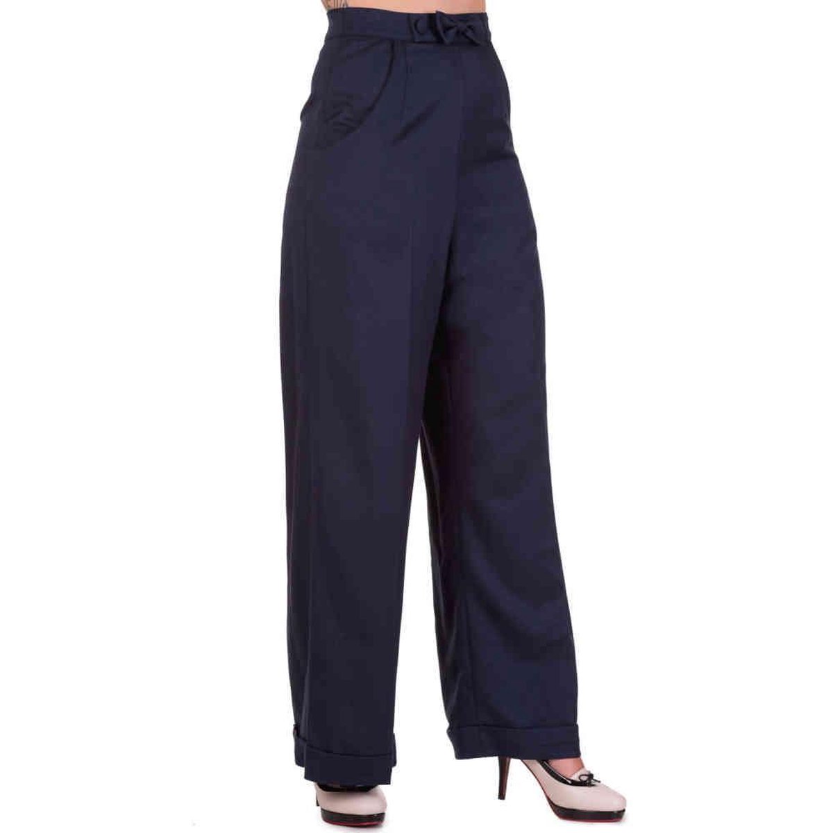 Dancing Days - HIDDEN AWAY Wijde broek - 4XL - Blauw