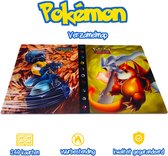 Pokémon Verzamelmap Voor Kaarten – 4 Pocket – 240 Kaarten Opslag - Charizard + Reshiram