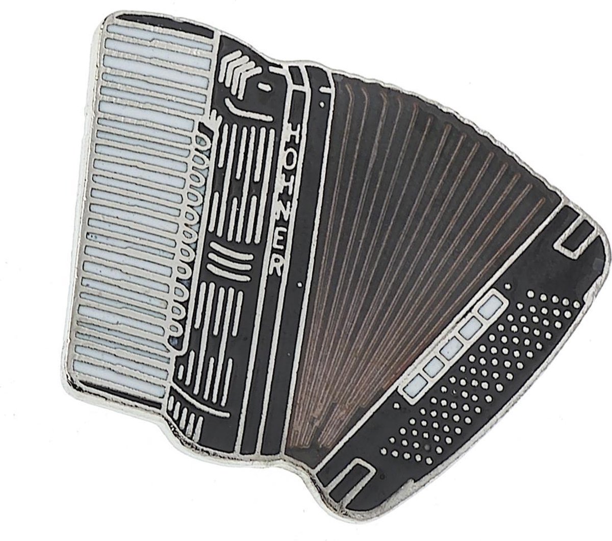 Speldje Accordeon, zwart