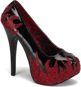 Bordello Hoge hakken -36 Shoes- TEEZE-27 US 6 Zwart/Rood