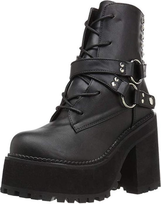| Demonia Plateau Laarzen 37 Shoes ASSAULT 101 US Demonia Demonia Plateau Laarzen ASSAULT 101 Zwart | Attitude