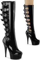 Pleaser Laarzen -40 Shoes- DELIGHT-2047 US 10 Zwart