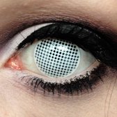White mesh - 1 jaar fun lenzen - Halloween Carnaval Party - per 2 - MesmerEyez