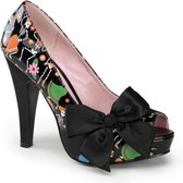 Pin Up Couture Pumps -35 Shoes- BETTIE-13 US 5 Zwart/Multicolours