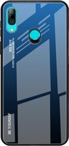 Voor Huawei P Smart Z Gradient Color Glass Case (blauw)