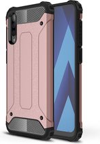 Magic Armor TPU + PC Combination Case voor Galaxy A70 (Rose Gold)