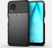Voor Huawei Nova 7i Thunderbolt Shockproof TPU Soft Case (zwart)