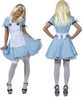 Alice In Wonderland Kostuum | Alicia Uit De Toverwereld | Vrouw | Maat 36-38 | Carnaval kostuum | Verkleedkleding
