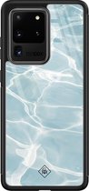 Samsung S20 Ultra hoesje glass - Oceaan | Samsung Galaxy S20 Ultra  case | Hardcase backcover zwart