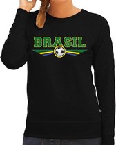 Brazilie / Brasil landen / voetbal sweater zwart dames L