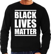 Black lives matter demonstratie / protest sweater zwart voor heren M