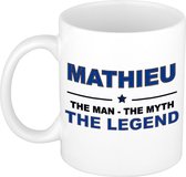 Mathieu The man, The myth the legend cadeau koffie mok / thee beker 300 ml