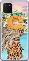 Samsung Note 10 Lite hoesje siliconen - Sunset girl | Samsung Galaxy Note 10 Lite case | multi | TPU backcover transparant