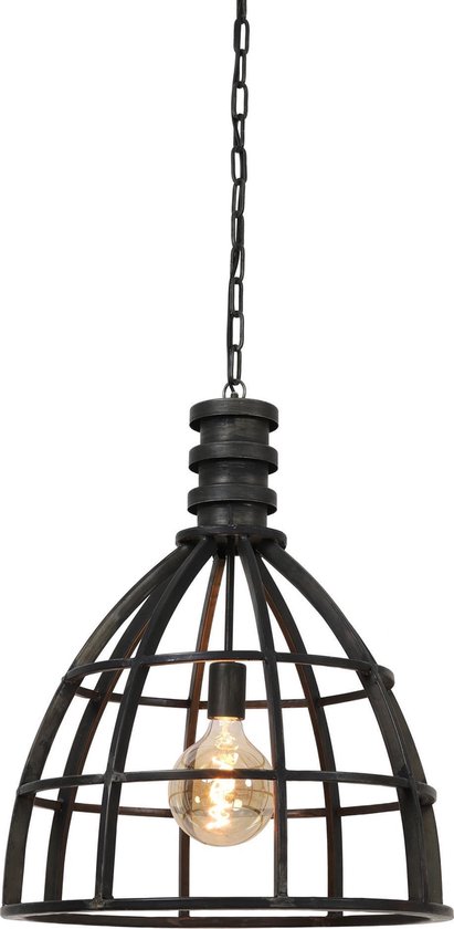 Misverstand cement Onvoorziene omstandigheden Light & Living Hanglamp Ivy - Antiek Zwart - Ø50cm - Modern - Hanglampen  Eetkamer,... | bol.com