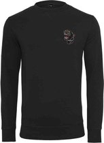 Urban Classics Sweater/trui -XS- Embroidered Panther Zwart