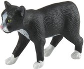 Safari Huisdier Manx-kat Junior 10 Cm Rubber Zwart/wit