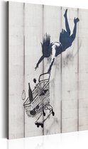 Schilderijen Op Canvas - Schilderij - Shop Til You Drop by Banksy 40x60 - Artgeist Schilderij
