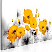 Schilderijen Op Canvas - Schilderij - Sunny Meadow (1 Part) Narrow 150x50 - Artgeist Schilderij