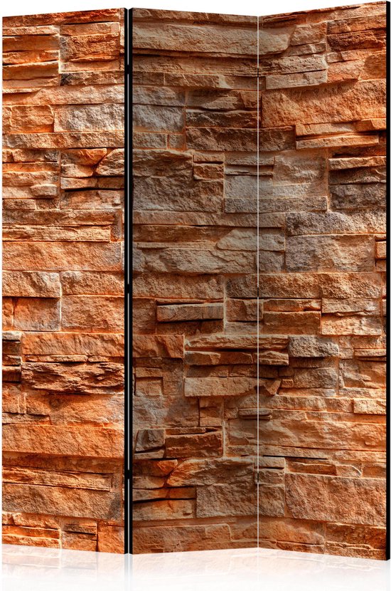 Kamerscherm - Scheidingswand - Vouwscherm - Orange Stone [Room Dividers] 135x172 - Artgeist Vouwscherm