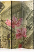 Kamerscherm - Scheidingswand - Vouwscherm - Bonjour Paris! [Room Dividers] 135x172 - Artgeist Vouwscherm