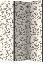 Kamerscherm - Scheidingswand - Vouwscherm - Rounded Geometry [Room Dividers] 135x172 - Artgeist Vouwscherm