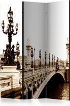 Kamerscherm - Scheidingswand - Vouwscherm - Alexander III Bridge, Paris [Room Dividers] 135x172 - Artgeist Vouwscherm