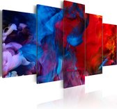 Schilderijen Op Canvas - Schilderij - Dance of Colourful Flames 100x50 - Artgeist Schilderij