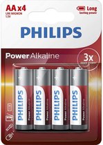 Philips AA Power Alkaline Batterijen - 4 stuks