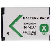 3.6V, 1350mAh NP-BX1 batterij voor Sony digitale camera