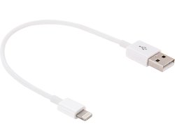 20cm 8-pins naar USB 2.0-gegevens / laadkabel, voor iPhone XR / iPhone XS MAX / iPhone X & XS / iPhone 8 & 8 Plus / iPhone 7 & 7 Plus / iPhone 6 & 6s & 6 Plus & 6s Plus / iPad (wit )