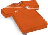 Servetten Oranje voetbal shirtjes