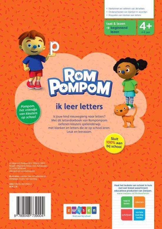 Thumbnail van een extra afbeelding van het spel Rompompom - Rompompom ik leer letters