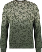 Purewhite -  Heren Slim Fit    Sweater  - Groen - Maat S